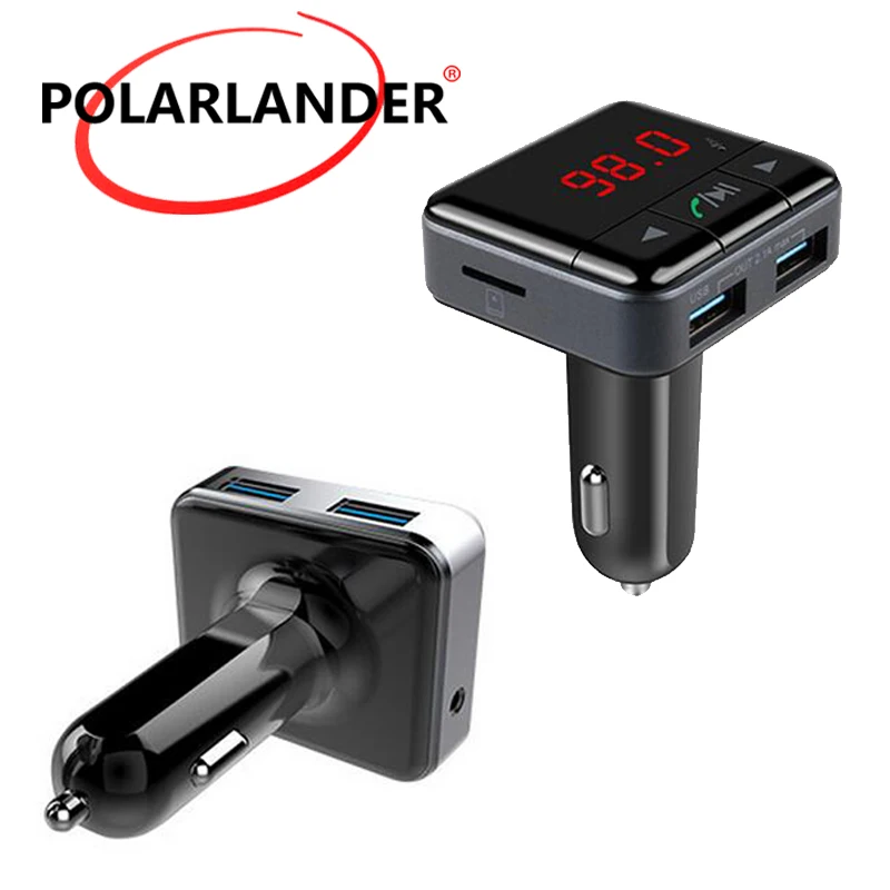 Новый смартфон BluetoothMP3 плеер Handsfree Car Kit Dual USB зарядное устройство FM передатчик с Micro