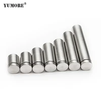 yumore 5pcs 25mm standoffs screws glass fasterns stainless steel solid sign standoff spacers glass standoff pin