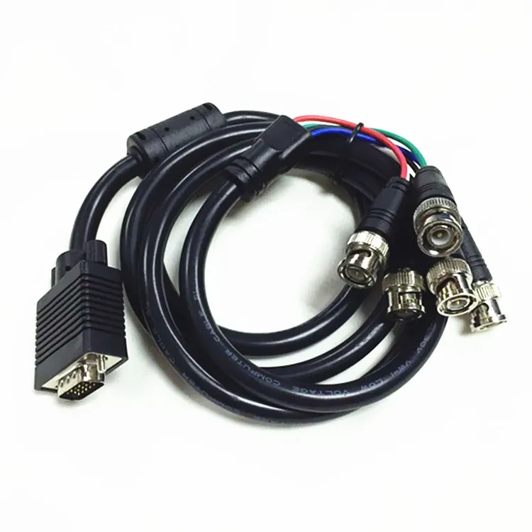 20 шт. новый VGA до 5BNC RGB HV большой экран видео адаптер кабель 1 5 м 3 м|Кабели VGA| |