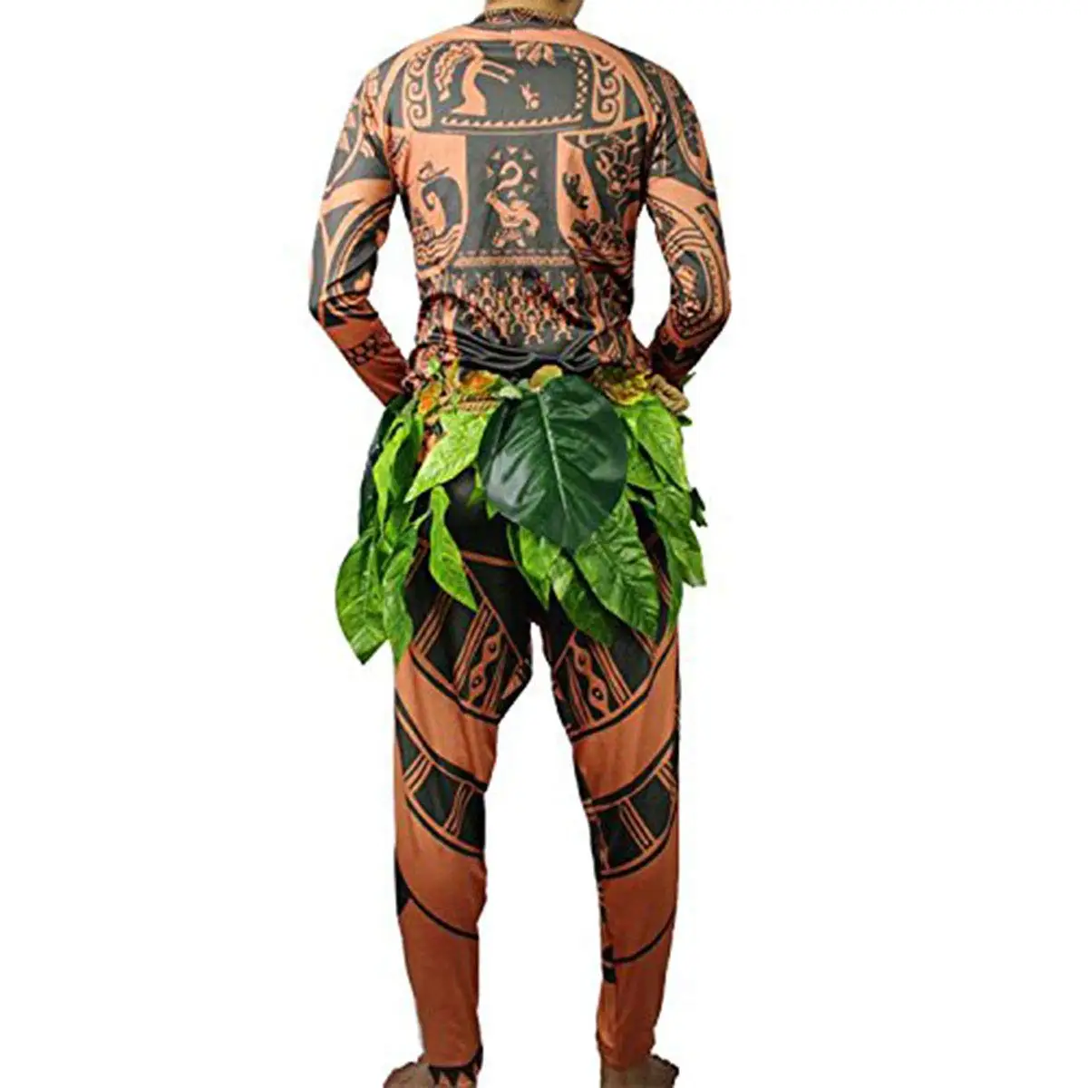 Моана и Maui костюм с принтом татуировок для особых случаев вечевечерние НКИ на
