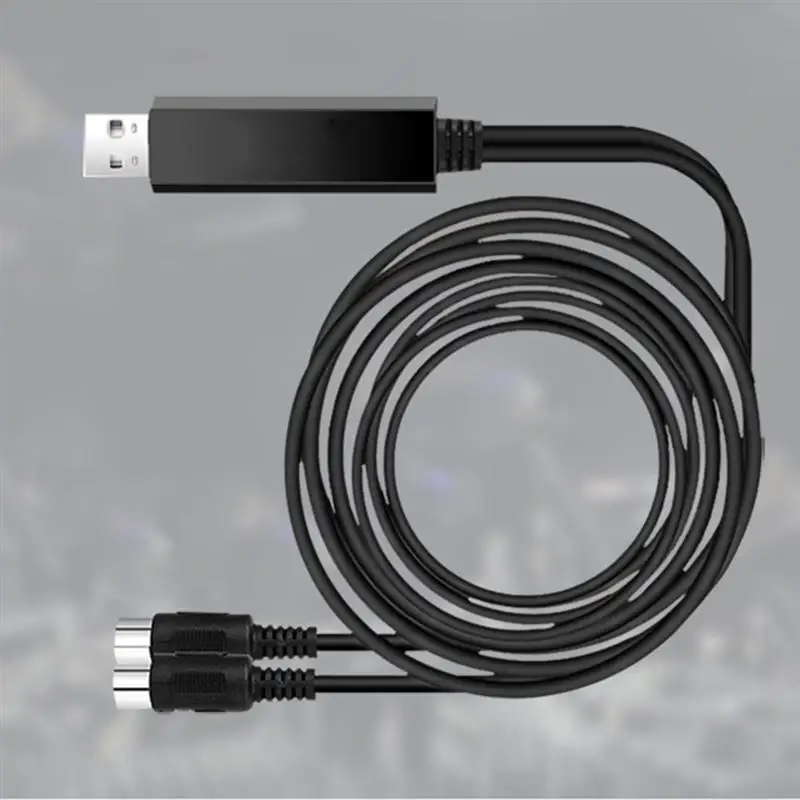 2 м USB IN OUT кабель MIDI конвертер профессиональная клавиатура пианино для