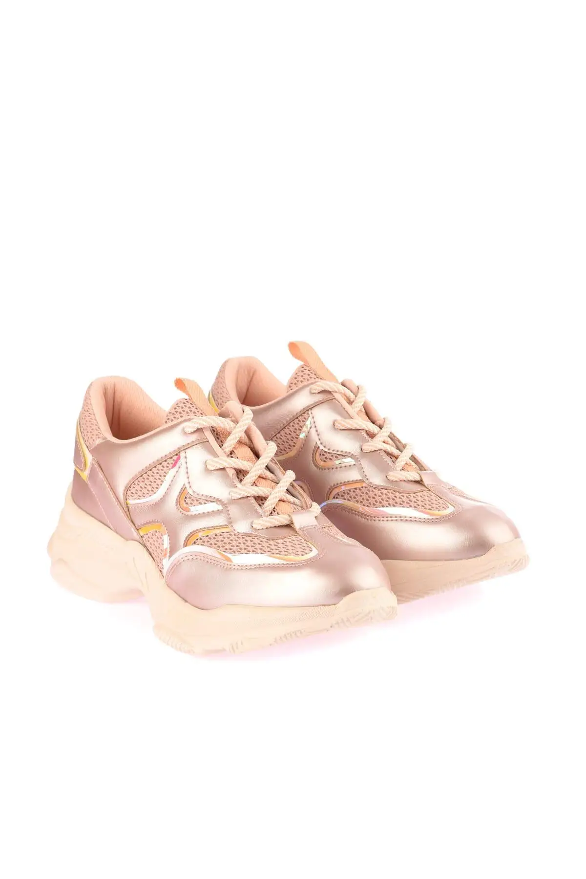 Soho/Очаровательные неоновые розовые золотые женские модные спортивные кроссовки