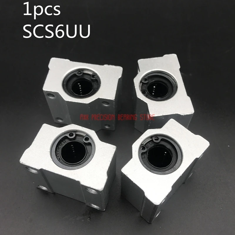 2021 Limited AXK Cnc Router Parts Linear Rail Hot Sale 1pc Sc6uu Scs6uu 6mm Linear Ball Bearing Block Cnc Router