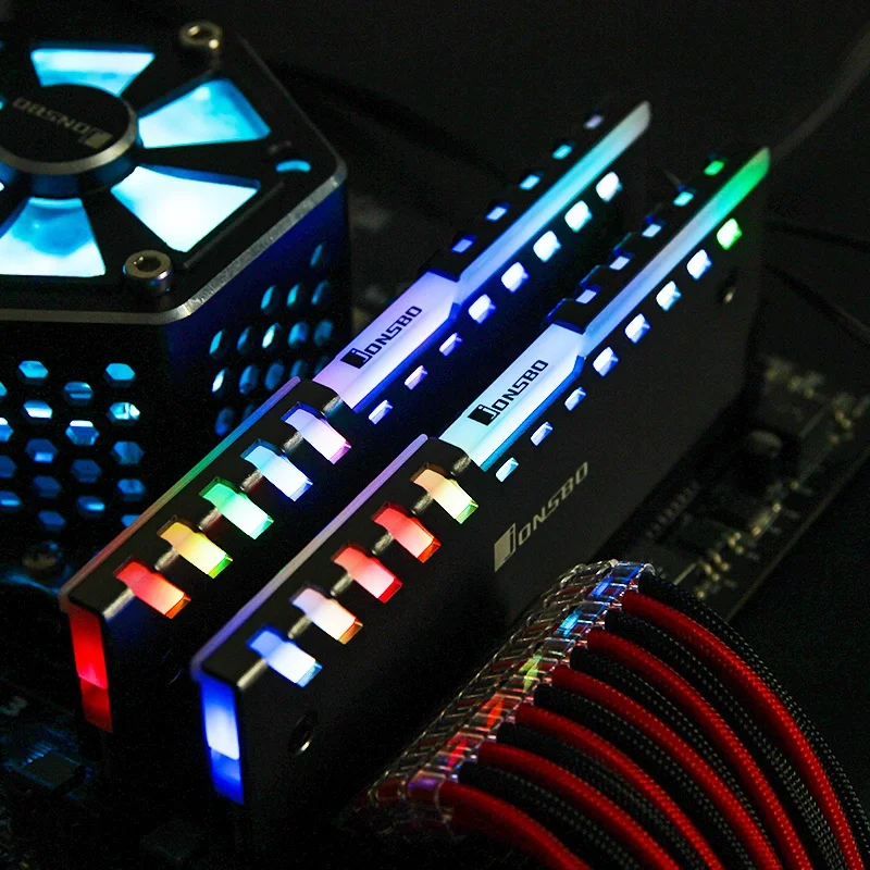 Jonsbo Nc 2 шт. Настольный теплоотвод ОЗУ корпус охладителя Rgb 256 цветов