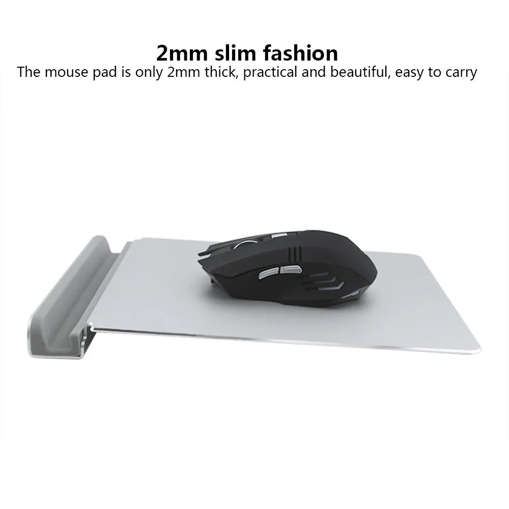 Алюминиевый коврик для мыши + мобильный телефон 2 в 1 ультратонкий игровой