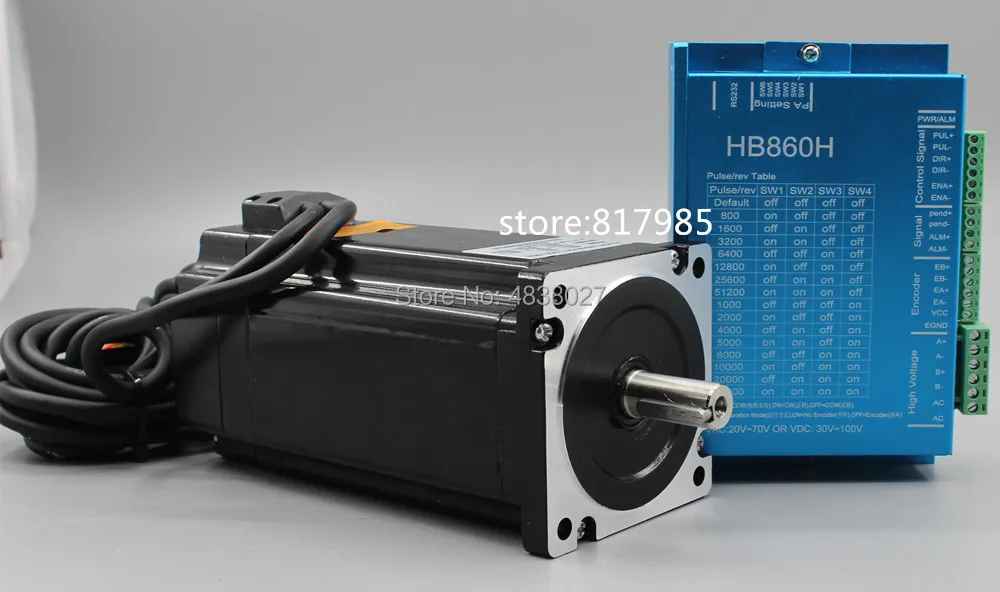 Nema 34 12.5N. m комплект шагового двигателя с замкнутым циклом Hybird Servo Driver HB860H + 86HB250 156B 86