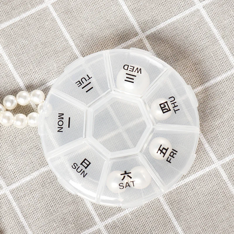 Medecine коробка для хранения Еженедельный мини medecine Организатор 7 дней Pill