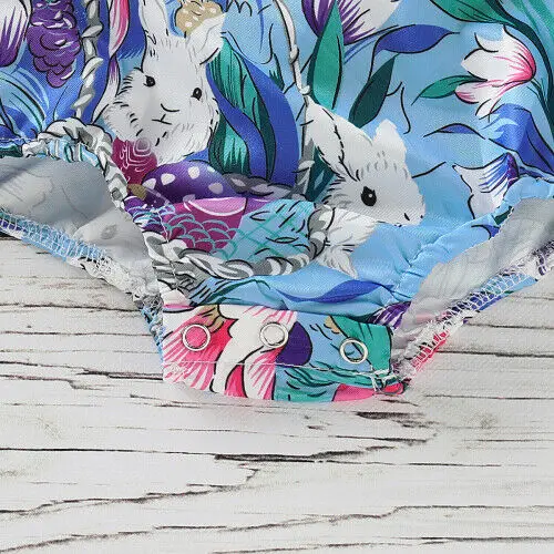 Милый костюм для новорожденных мальчиков и девочек Пасхальный кролик голубой