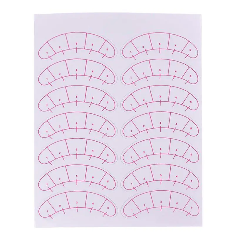 70 Pairs / Bag Eyelashes Stickers Grafting Eyelash Practice Eye Slightly Viscous With Marks Tough | Красота и здоровье