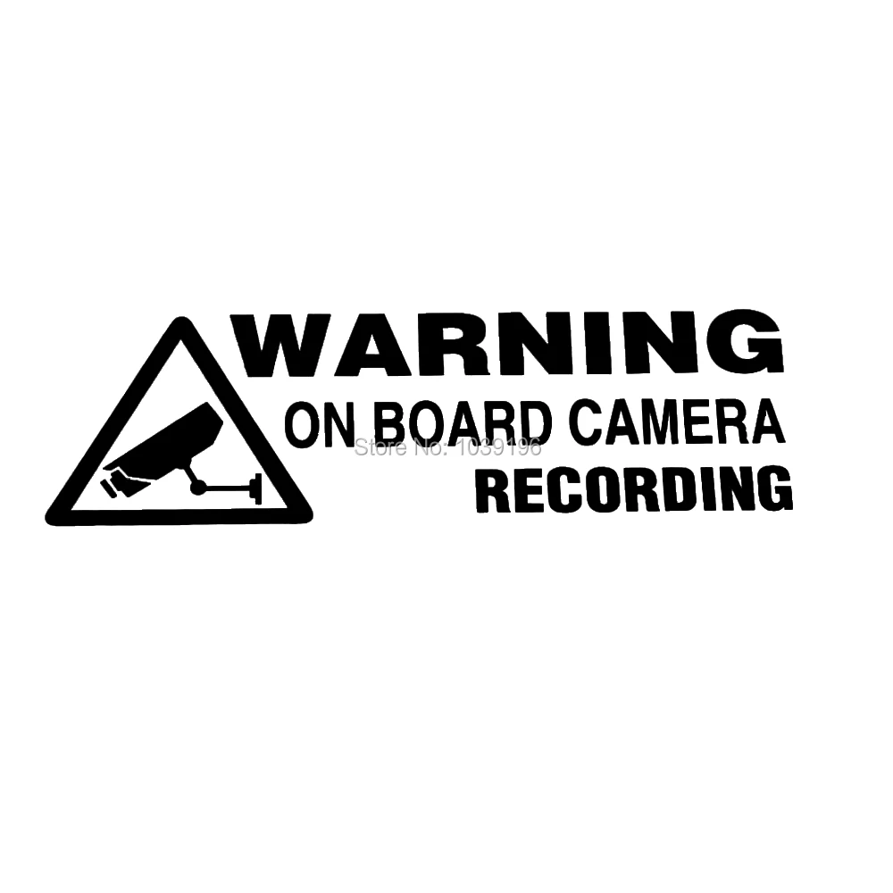

10 x Funny Creative Car Styling Style Warning on Board Camera Recording Car Accessory Reflective Car Whole Body Stickers Decal