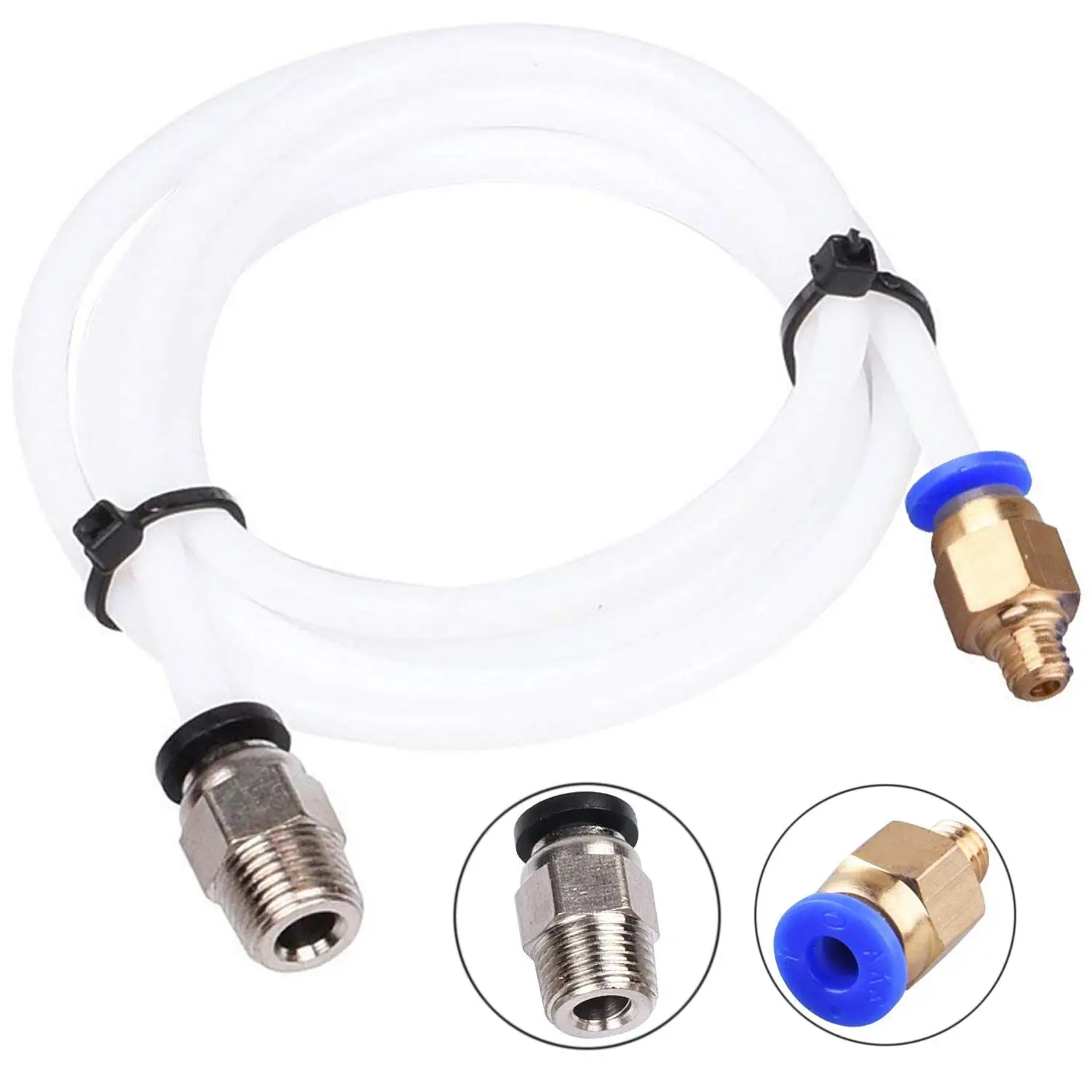 3 шт. Ptfe тефлоновая трубка (2 метра) + 6 Pc4-M6 быстрого крепления Pc4-M10 прямого