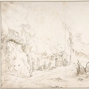 Посмотреть на Saumur плакат печать Виллем Schellinks (голландский Амстердам 1623 &quot1678