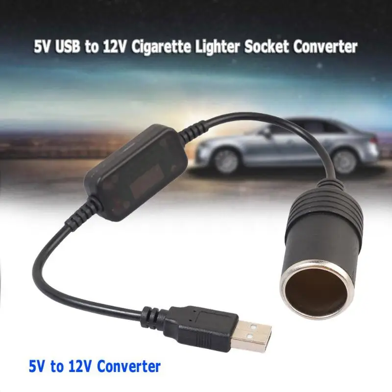 Новинка 5 В 2 А USB штекер в 12 розетка для автомобильного прикуривателя переходник