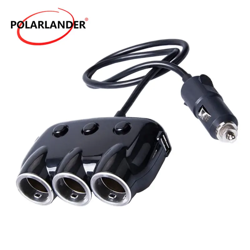 

2.1A 2A for smartphone For Android Mini Universal Triple USB Car Vehicle Charger Adapter USB Socket 3 Port Car-charger