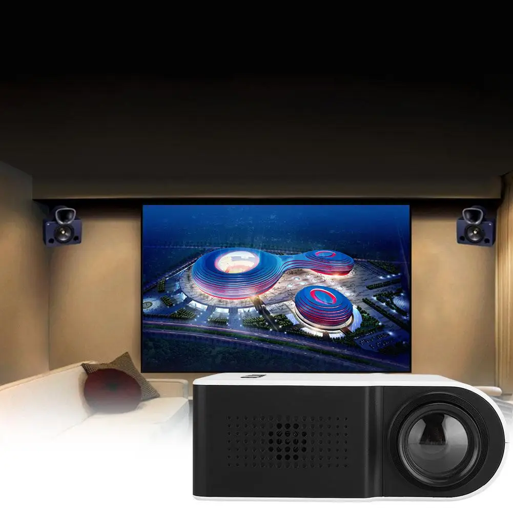 ТВ приставка Мини HD 1080P TFT LCD умный проектор домашний медиаплеер HDMI кинотеатр