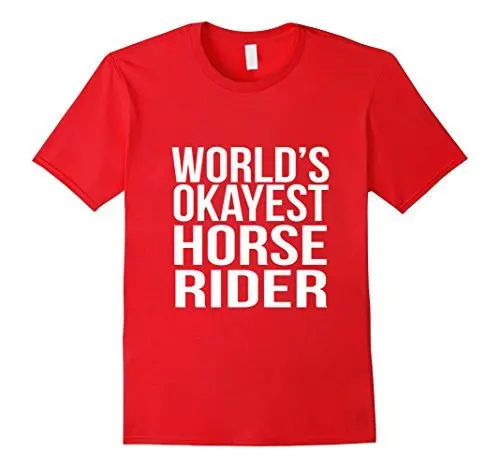 Забавная лошадка тематический подарок Okayest Horse Rider Конный тройник брендовая
