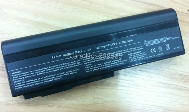 7800 мА/ч Батарея для Asus N53 A32 M50 M50s N53S N53SV A32-M50 A33-M50 L062066 L072051 L0790C6 15G10N373800 70-NZT1B1000Z |