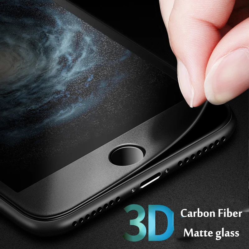 3D мягкий край углеродного волокна Полный экран протектор для iPhone 8 7 6 6S Plus анти