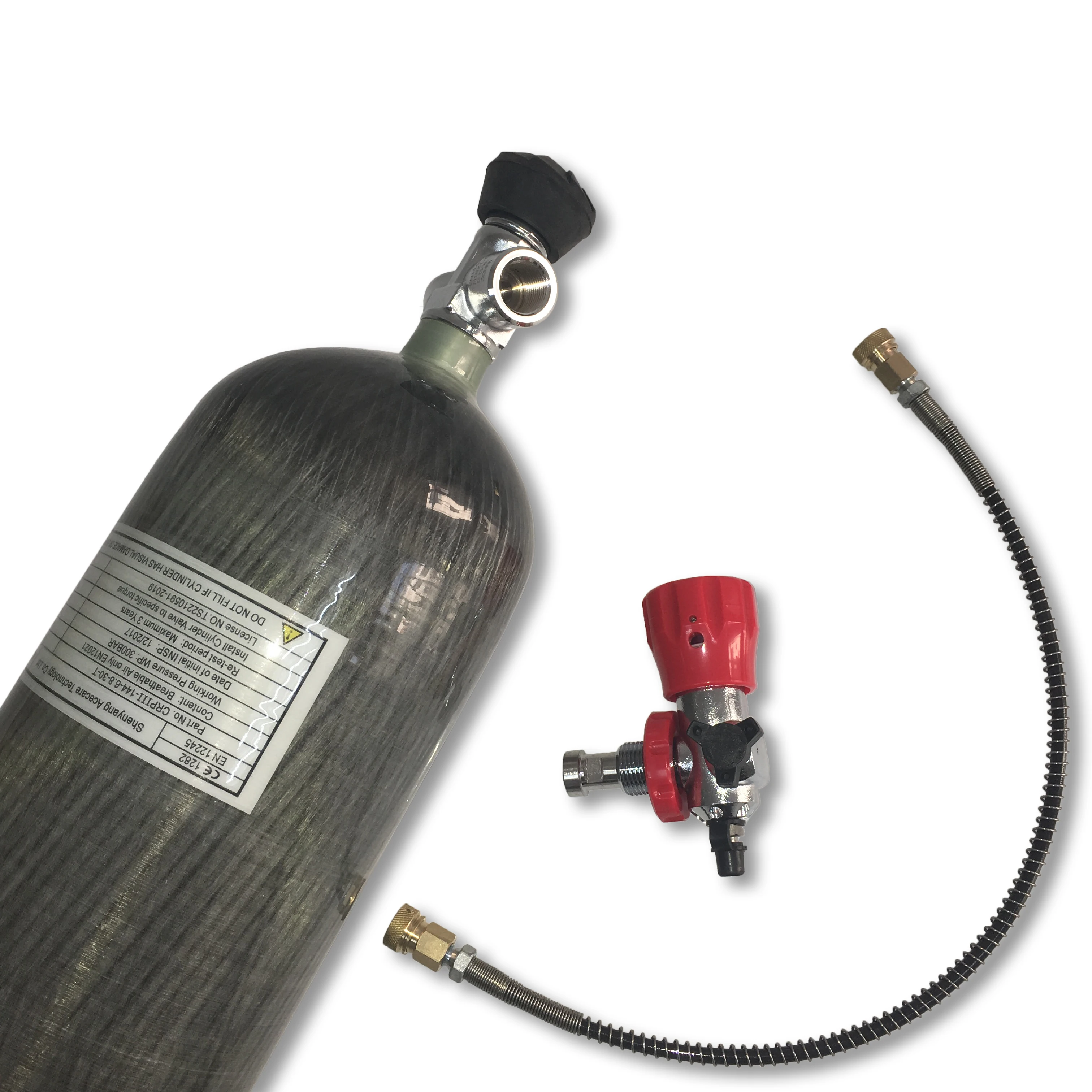 AC168301 Pcp охоты Подводное 6.8L бутылка Воздушный пистолет Пейнтбол Дайвинг 300Bar