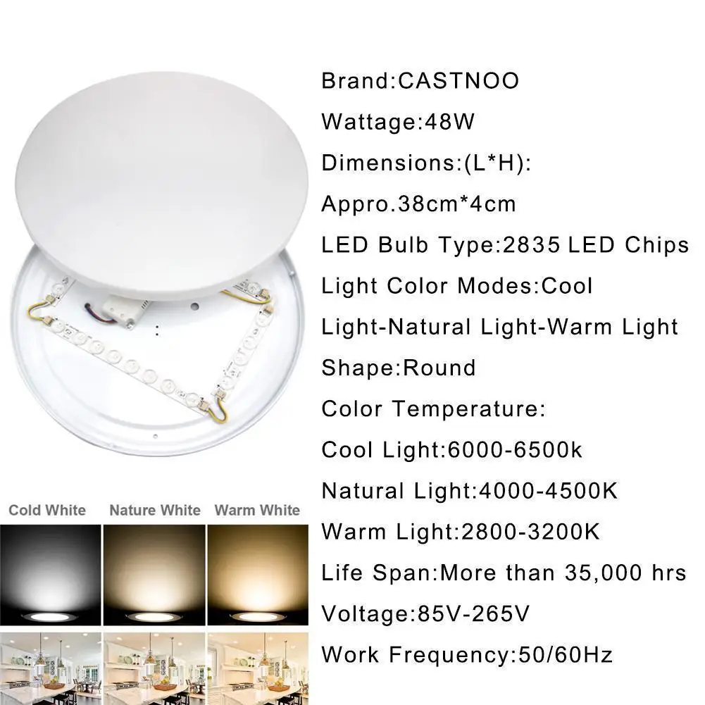 Modern Round LED Ceiling Light Living Cold White led furniture lighting light fixture new popular | Лампы и освещение