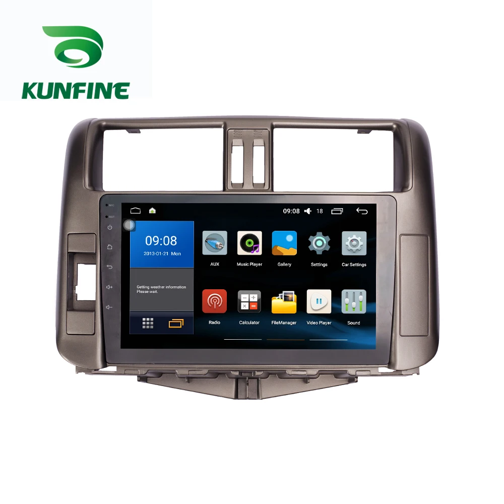 Octa Core 1024*600 Android 10 0 автомобильный DVD GPS навигатор плеер Deckless стерео для Toyota Land Cruiser