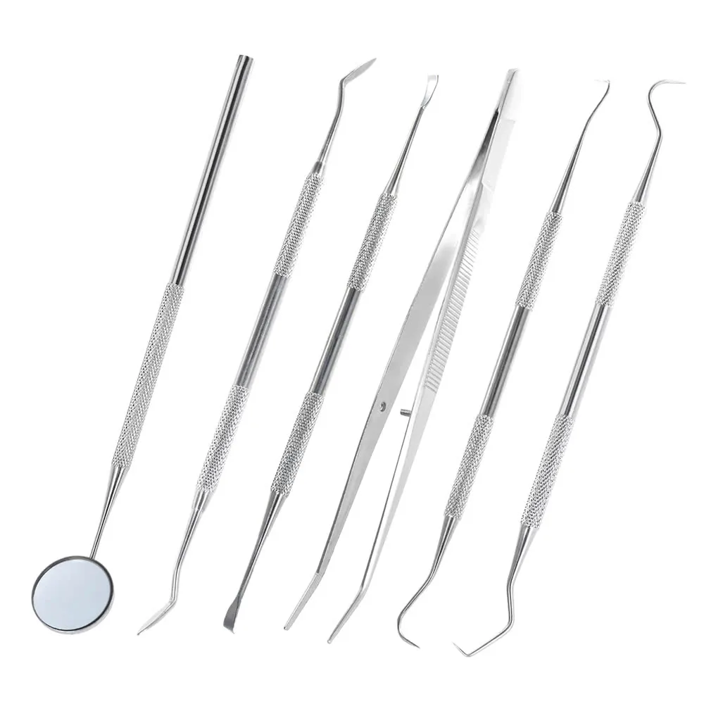 Dental Mirror Odontoscope Tooth Scraper Waxing Carving Kit Dentistry Instrument for Care | Красота и здоровье