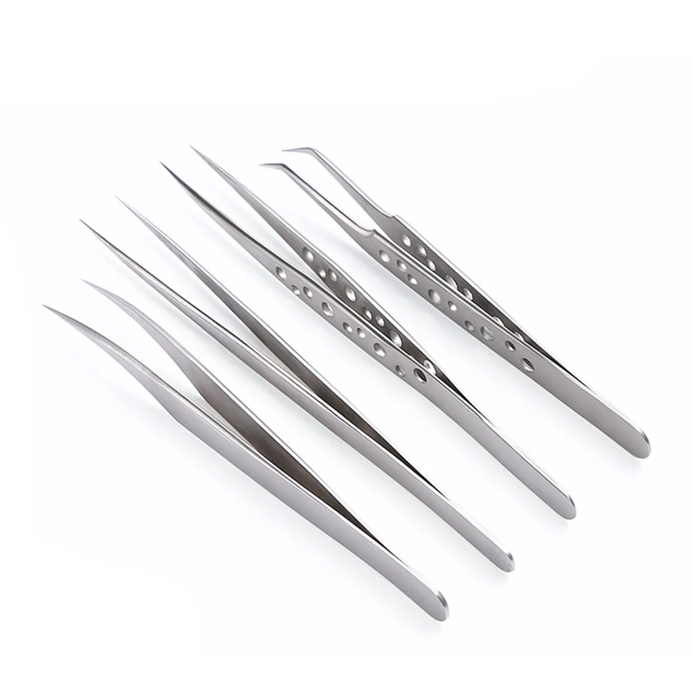 1 шт. изогнутые пинцеты для ресниц набор наращивания кусачки острый зажим макияж