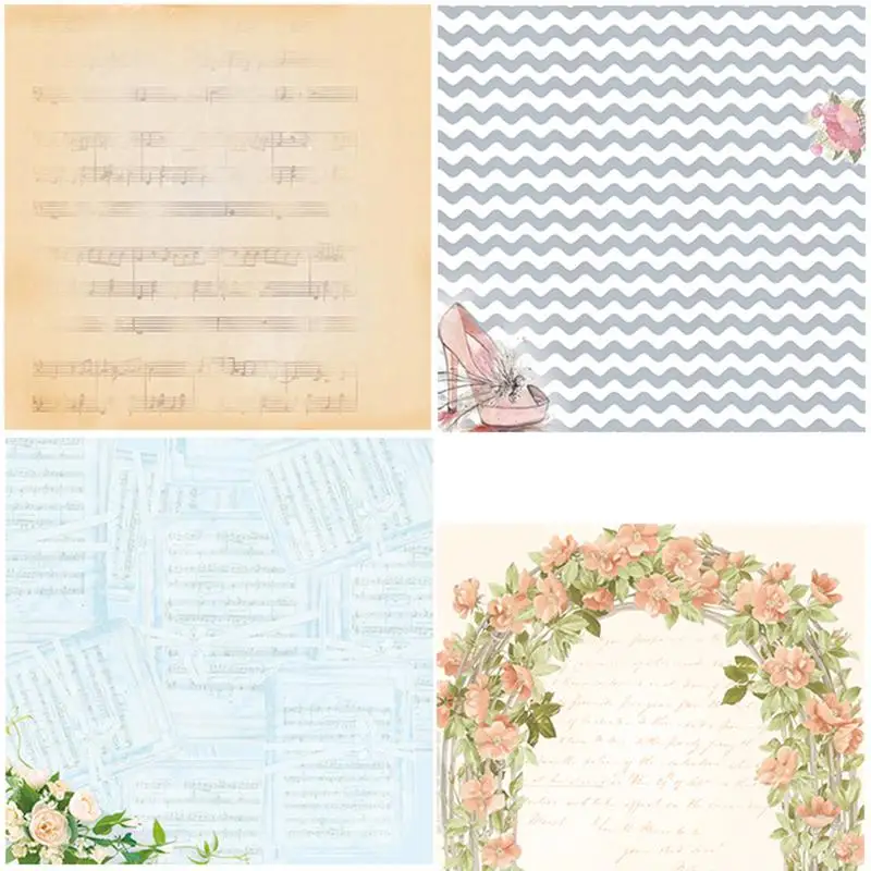 24 шт. DIY альбом записная книжка открытка фон бумага 6 дюймов односторонний узор