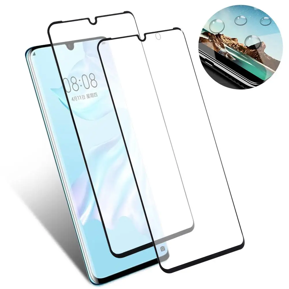 Закаленное стекло для Huawei P30 Pro защита экрана 3D Защитная пленка телефона|Защитные