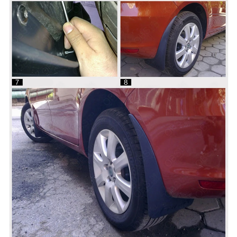 4 шт. Премиум Авто Передние и задние сверхмощные формованные вспышки Брызговики