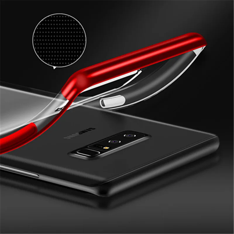 Для Samsung Galaxy Note 5 8 9 J3 J5 J7 2017 J4 J6 J8 2018 силиконовый прозрачный чехол TPU мягкая оправа