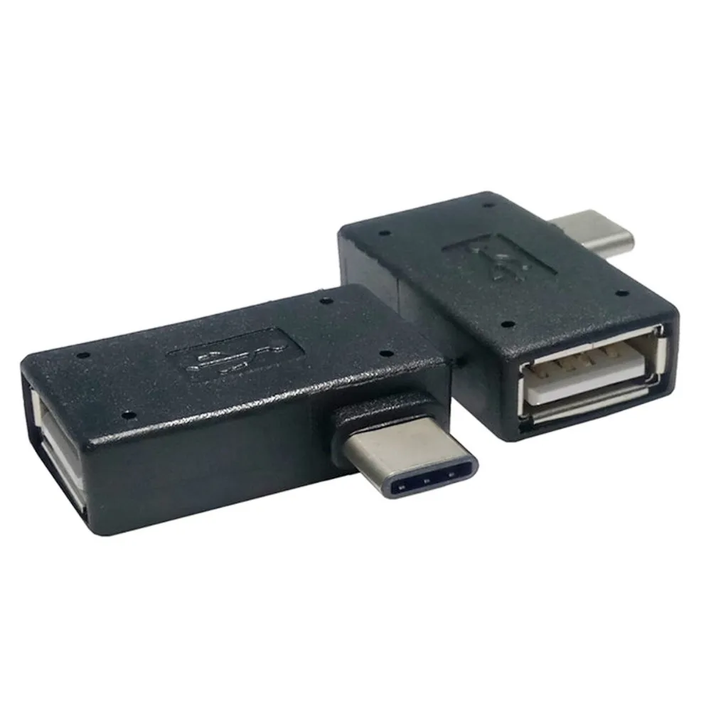 CYSM USB-C Type C to USB 2.0 Female OTG Adapter 90 Degree Right Angled for Mac book &amp Chrome Cell Phone Hua Wei | Компьютеры и офис