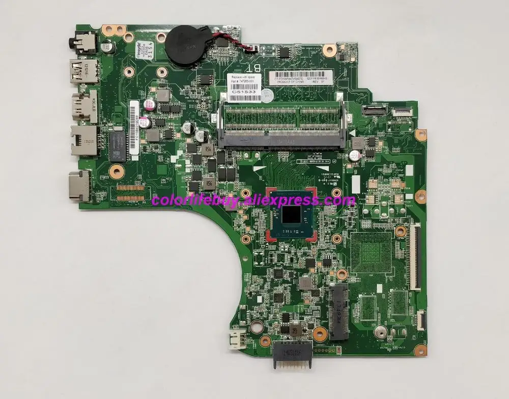Genuine 747265-001 747265-501 747265-601 w N2810 CPU Laptop Motherboard Mainboard for HP 14-D 240 246 G2 Series NoteBook PC