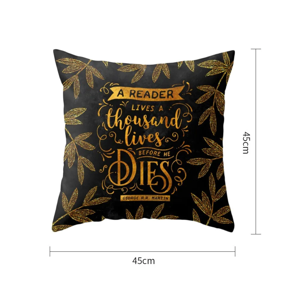 Новый напечатанный Чехол для подушки 45 см * Мягкая Наволочка из полиэстера чехол