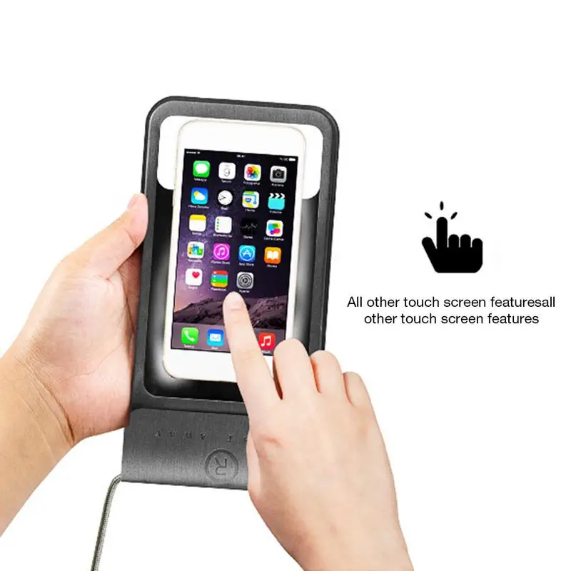 Водонепроницаемый чехол для мобильного телефона из искусственной кожи с