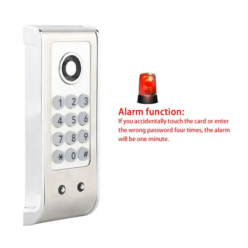 10 Dial Digits Coded Combination Lock Stainless Steel Cam Cabinet Spa Locker Keyless Password Security Anti-Theft Numberal | Обустройство