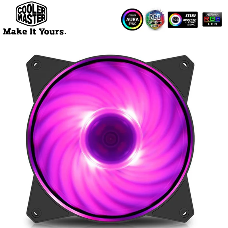 

Кулер Master MF120, 12 см, RGB-подсветка, 120 мм, тихий вентилятор