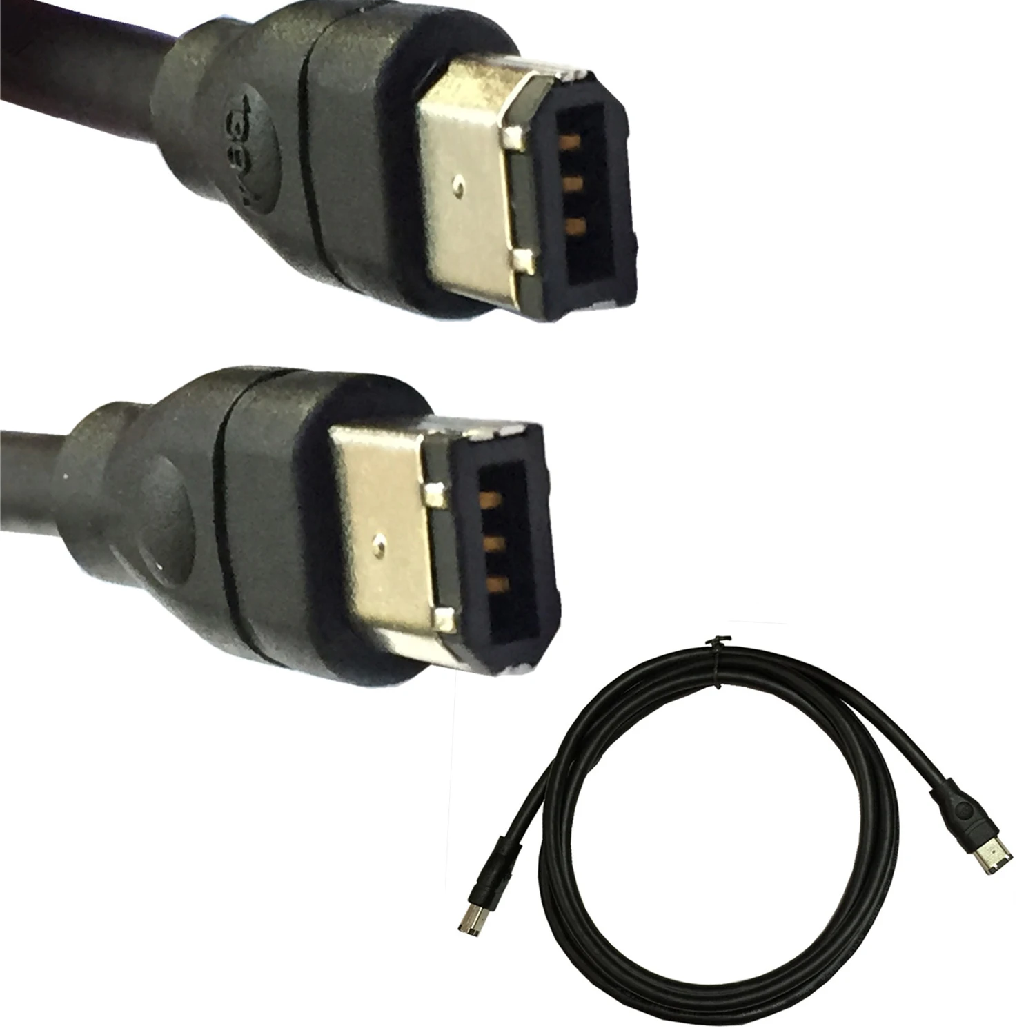 Black IEEE 1394 Firewire 400 to Cable 6 Pin/6 Pin Male / - 10 FT | Электроника