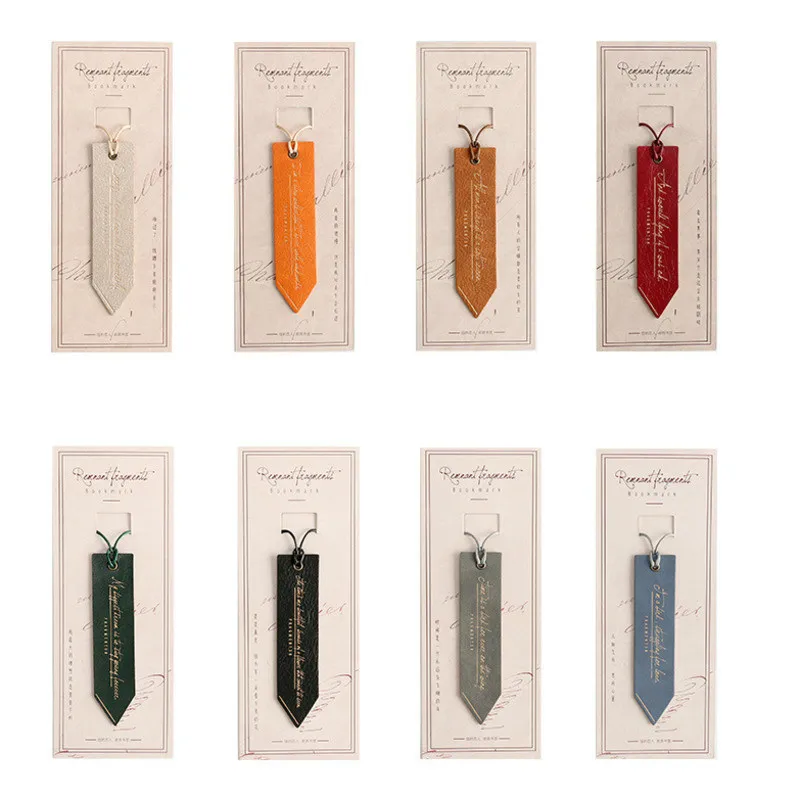 Vintage Retro Leather Magnetic Bookmark Cortex Christmas Gift Birthday Anniversary Personalized Teacher Material Escolar Kawaii |