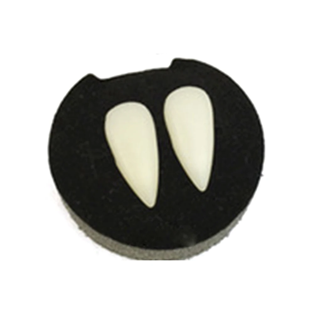 GeKLok Teeth Makeup Kit Fangs Halloween Role Playing VampireTeeth for Dracula Fancy Dress(17mm) | Дом и сад