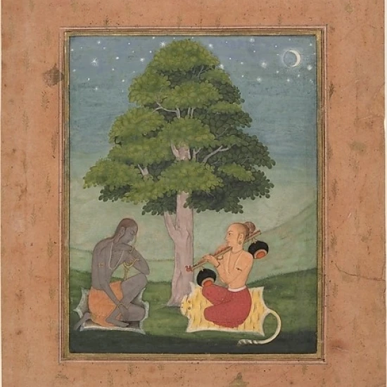 Kedar Ragini: Folio from a ragamala series (Garland of Musical Modes) Poster Print by Ruknuddin (active late 17th | Дом и сад