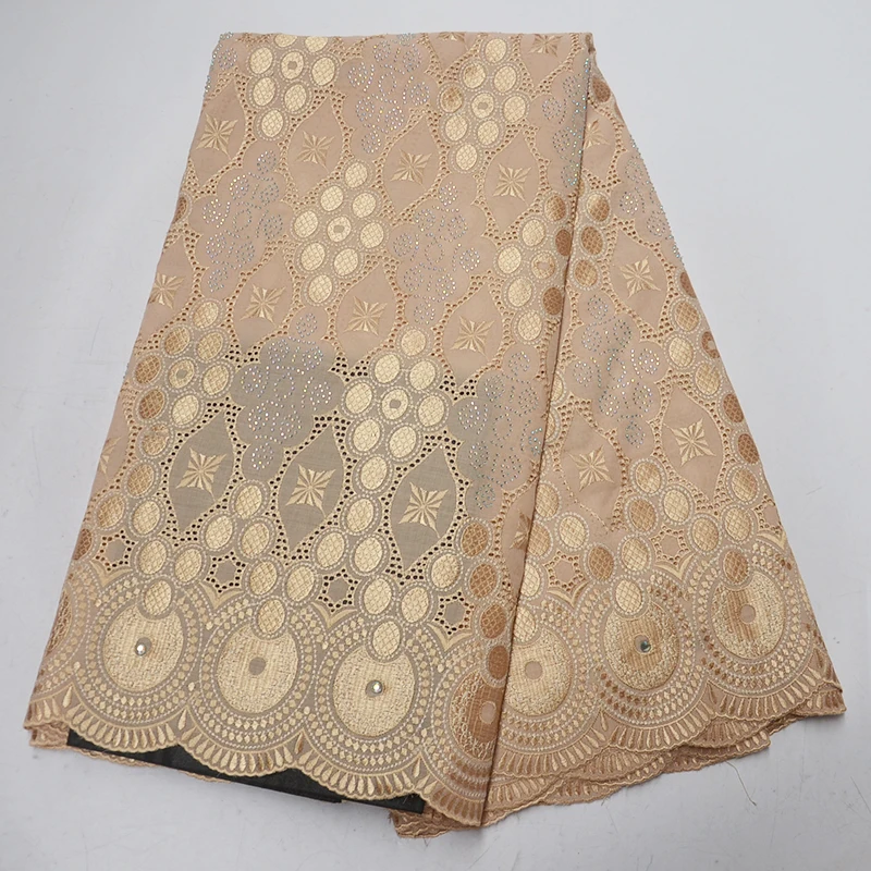 High quality Swiss voile lace in Switzerland embroidery cotton African dry fabric 2019 Nigerian men women stones | Дом и сад