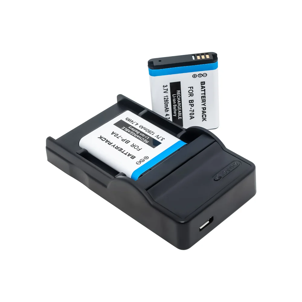 2 шт. BP70A BP 70A батарея для цифровой камеры + 1 Samsung ES65 ES70 ES71 ES73 ES74 TL105 TL110 PL100 SL50