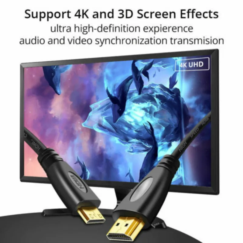 Высокоскоростной мини-адаптер HDMI-совместимый кабель HDMI A-HDMI-совместимый мини Type C