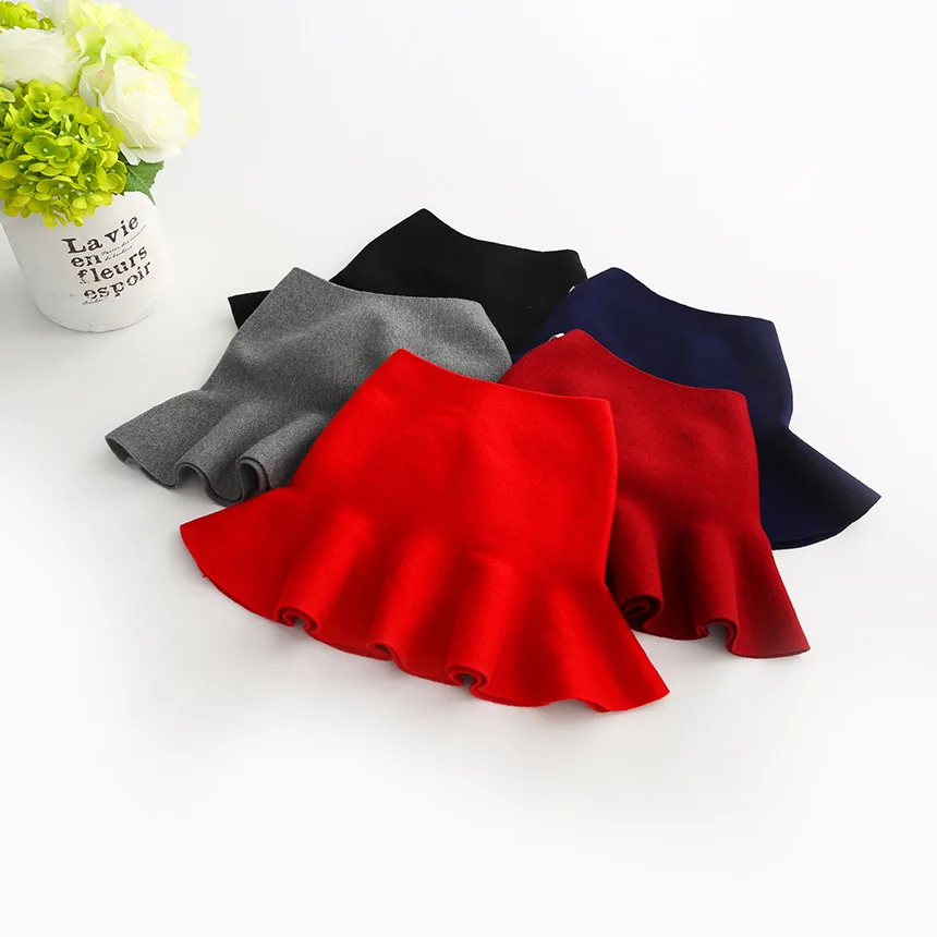 

Korean Woolen Knitting Skirts 2019 Autumn Korean Girl's Skirt Wholesale A002