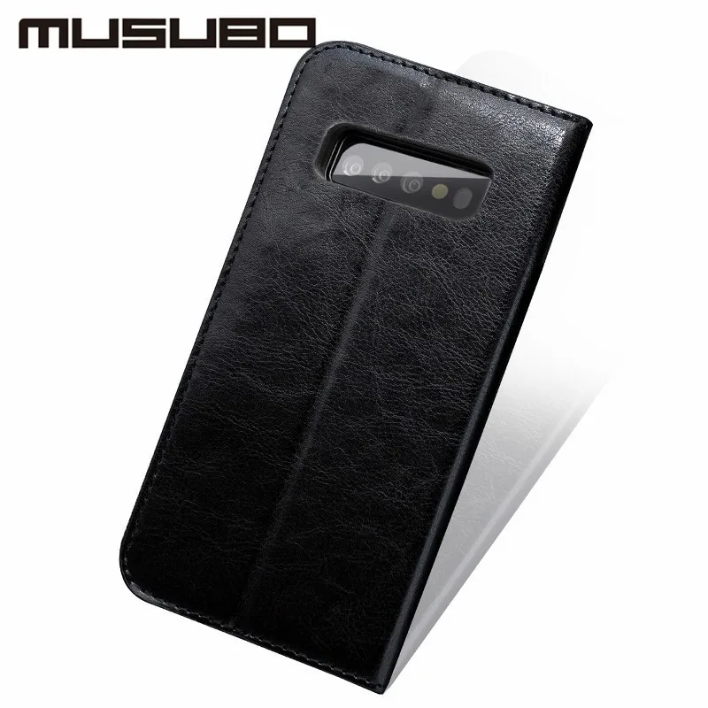 Роскошный чехол Musubo для Samsung Galaxy S20 Ultra S10e S10 + Plus Кожаные чехлы с картами S9 S8