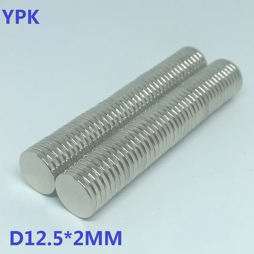 50 100 шт./лот неодимовый магнит 12 5*2 диск редкоземельный постоянный 5x2 N38 сильный мм 5