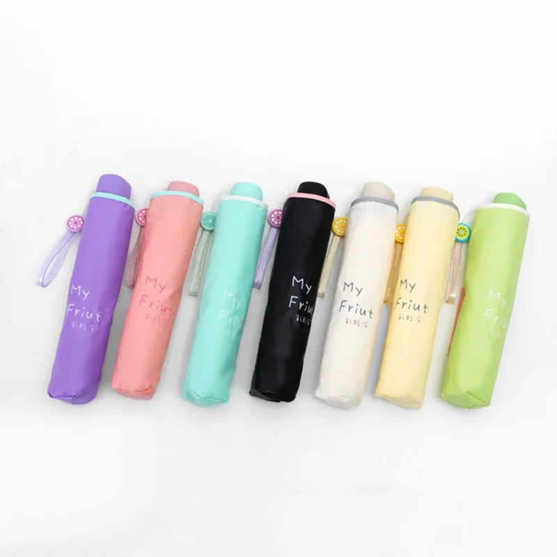 Компактный зонтик для девочек Солнцезащитный УФ козырек Женский Мужской