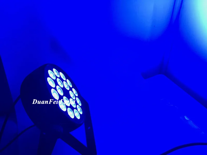 8 шт./лот внутренняя Светодиодная лампа 18x18 Вт 6 в 1 rgbwa uv led par flat uplightings | Освещение