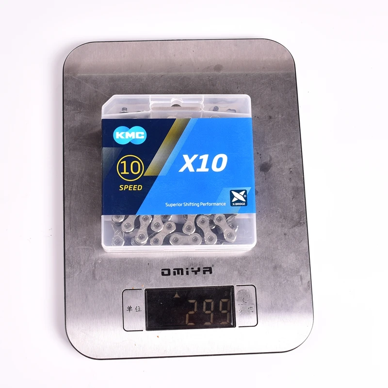 Цепь KMC X10 X10.93 MTB цепь для дорожного велосипеда 116L 10 скоростного Волшебная горная